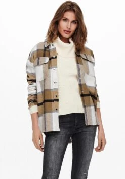 Only Jas Onlmaci L/s Check Shacket Cc Pnt 15232449 Cloud Dancer Dames Maat - XL -ONLY Winkel 839x1200 16