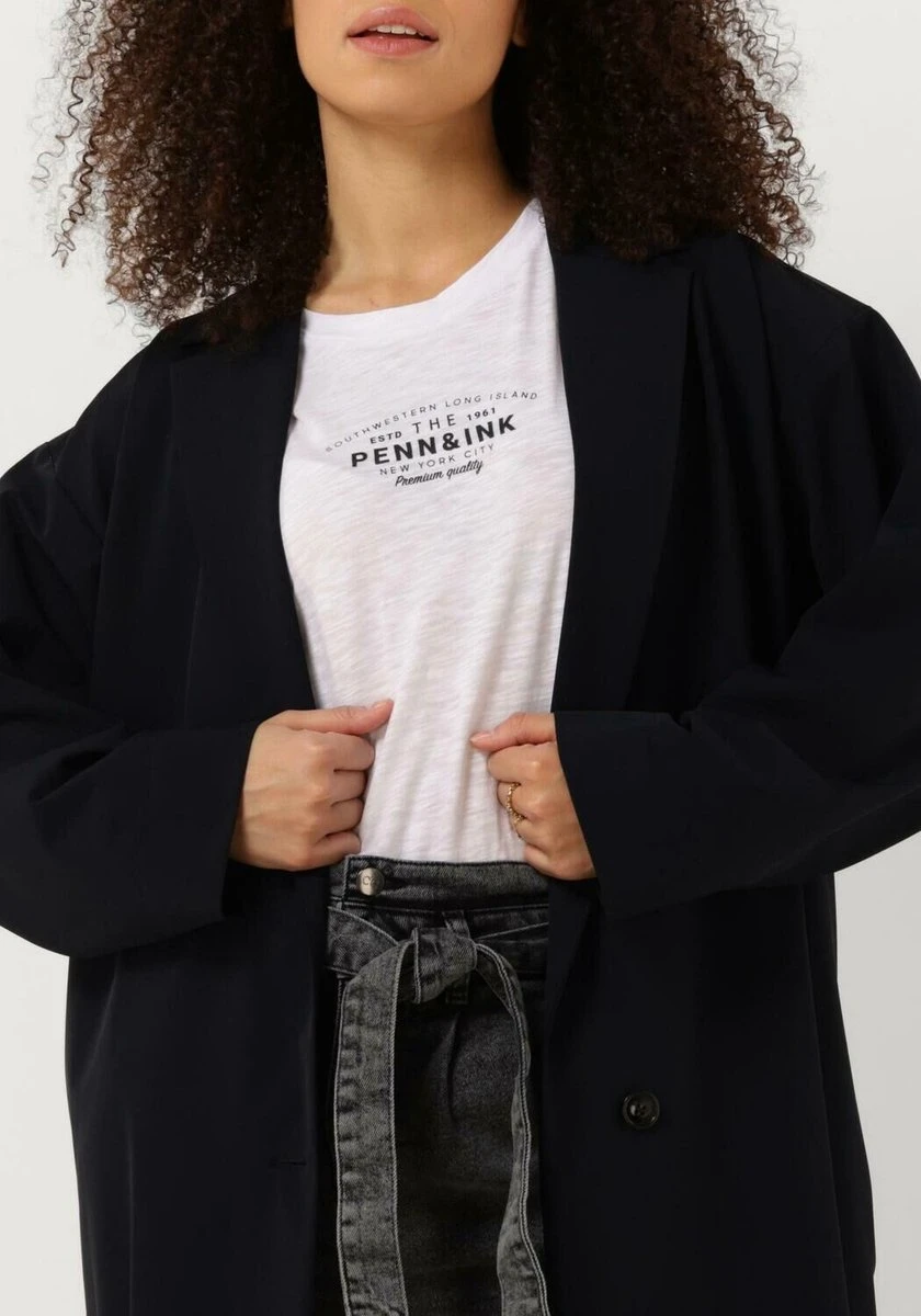 Penn & Ink S23n139 Jassen Dames - Zomerjas - Donkerblauw - Maat 36 6 Penn & Ink S23n139 Jassen Dames - Zomerjas - Donkerblauw - Maat 36 - Afbeelding 4