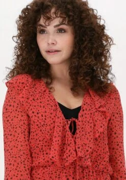 Colourful Rebel Penny Ditzy Floral Jurk Oranje Dames - Wijduitlopende Fit - Polyester - XS -ONLY Winkel 840x1200 138