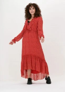 Colourful Rebel Penny Ditzy Floral Jurk Oranje Dames - Wijduitlopende Fit - Polyester - XS -ONLY Winkel 840x1200 139