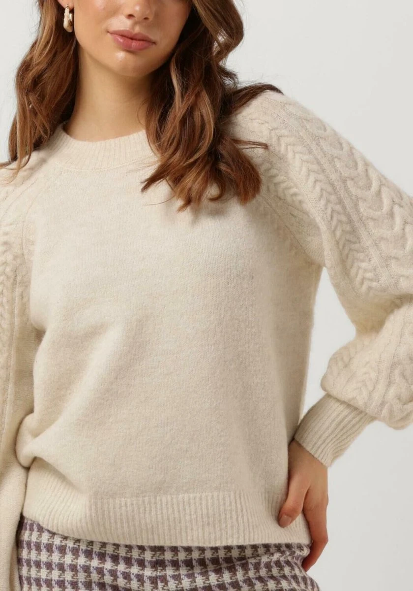 MSCH Copenhagen Mschpeggy Pullover Truien & Vesten Dames - Sweater - Hoodie - Vest- Gebroken Wit - Maat S/M 6 MSCH Copenhagen Mschpeggy Pullover Truien & Vesten Dames - Sweater - Hoodie - Vest- Gebroken Wit - Maat S/M - Afbeelding 4