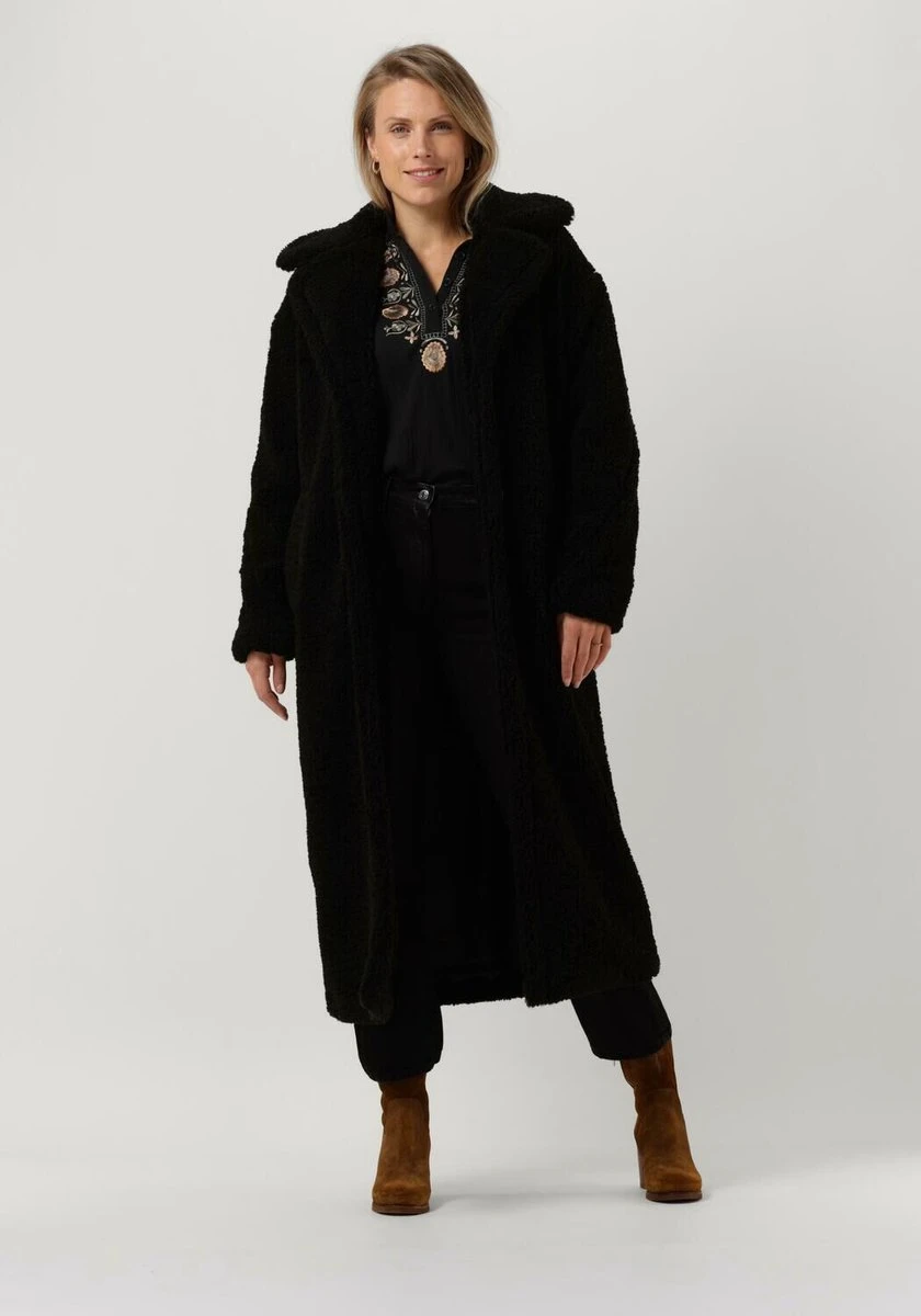 Notre-V Teddy Coat Long Jassen Dames - Winterjas - Zwart - Maat M 3 Notre-V Teddy Coat Long Jassen Dames - Winterjas - Zwart - Maat M