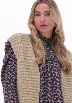 Notre-V Knit Gilet Blazers Dames - Beige - Maat ONESIZE -ONLY Winkel 840x1200 204