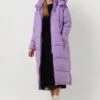 Notre-V Puffer Long Jassen Dames - Winterjas - Lila - Maat XL