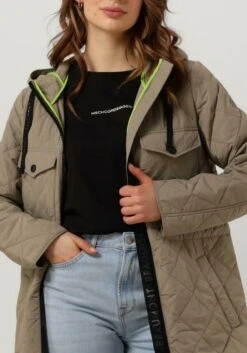 Beaumont Long Padded Parka Jassen Dames - Zomerjas - Taupe - Maat 40 -ONLY Winkel 840x1200 6