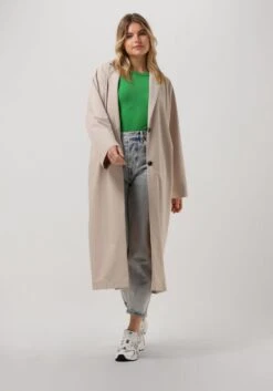 Penn & Ink S23n139 Jassen Dames - Zomerjas - Ecru - Maat 40