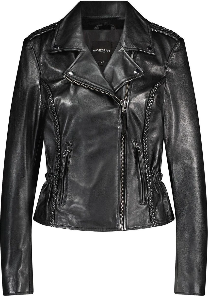 Goosecraft Jas Gc Joseline Biker 102321043 Black Dames Maat - L 3 Goosecraft Jas Gc Joseline Biker 102321043 Black Dames Maat - L