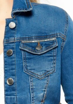 LOLALIZA Jeans Jas Met Strass - Blauw - Maat 46 -ONLY Winkel 846x1200 2