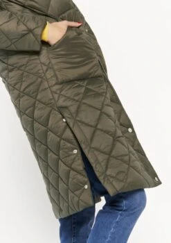 LOLALIZA Lange Gewatteerde Jas Met Ruit - Khaki - Maat M 12 LOLALIZA Lange Gewatteerde Jas Met Ruit - Khaki - Maat M -ONLY Winkel 846x1200 24