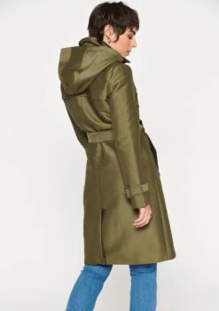 LOLALIZA Lange Trench Met Ceintuur En Capuchon - Khaki - Maat 44 -ONLY Winkel 846x1200 42
