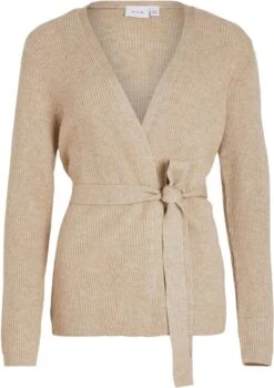 Vila Vest Viril L/s Belt Knit Cardigan 14075866 Natural Melange Dames Maat - L -ONLY Winkel 848x1200 11