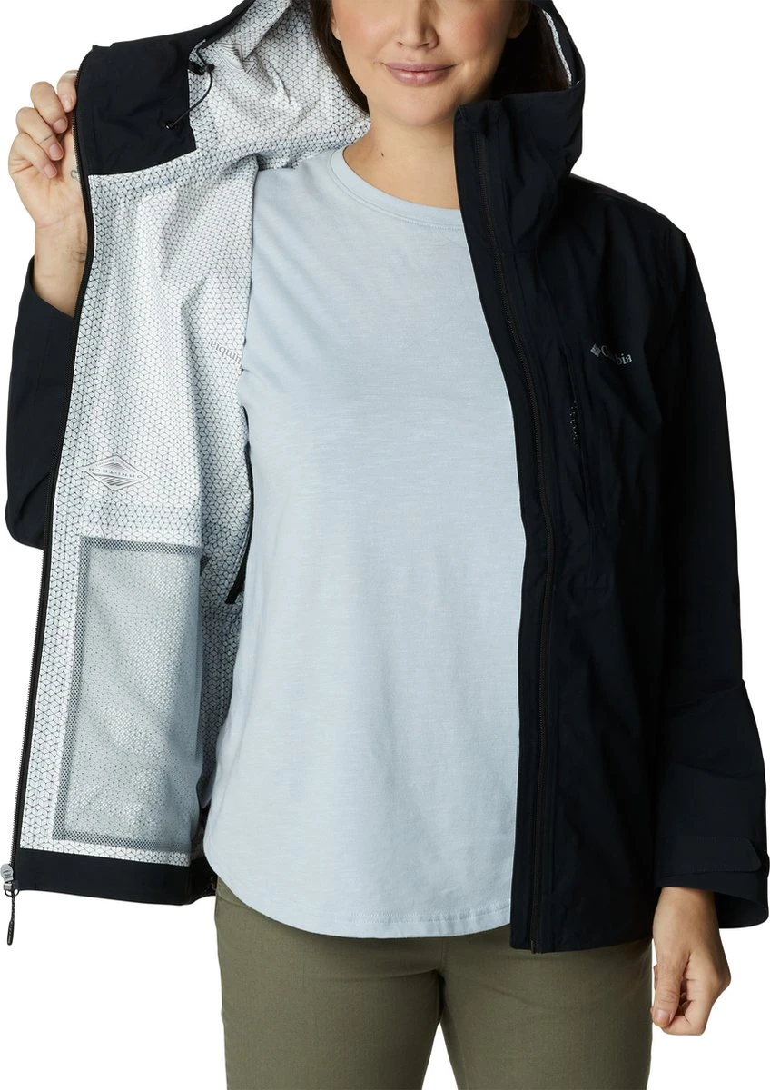 Columbia Omni-Tech Jas Dames Met Capuchon - Dames Heren Waterdicht & Winddicht - Outdoorjas Winter - Zwart - Maat L 7 Columbia Omni-Tech Jas Dames Met Capuchon - Dames Heren Waterdicht & Winddicht - Outdoorjas Winter - Zwart - Maat L - Afbeelding 5