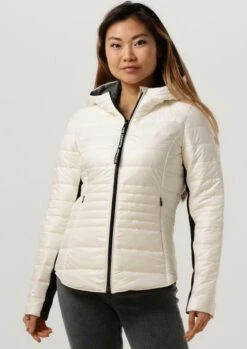 Beaumont Sporty Padded Jacket Jassen Dames - Zomerjas - Wit - Maat 46