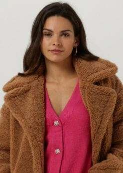 Notre-V Teddy Coat Short Jassen Dames - Winterjas - Camel - Maat M -ONLY Winkel 853x1200 12