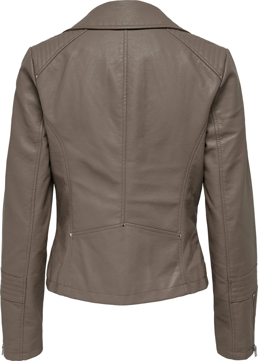 ONLY ONLGEMMA FAUX LEATHER BIKER OTW NOOS Dames Jas - Maat 44 4 ONLY ONLGEMMA FAUX LEATHER BIKER OTW NOOS Dames Jas - Maat 44 - Afbeelding 2