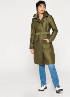 LOLALIZA Lange Trench Met Ceintuur En Capuchon - Khaki - Maat 44 -ONLY Winkel 873x1200 5