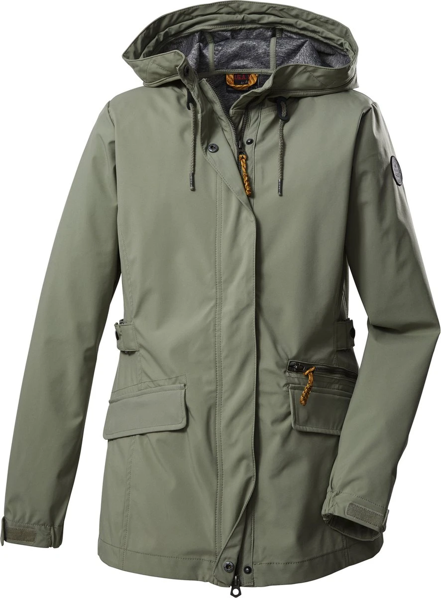 GIGA By Killtec Dames Zomerjas - Softshell Jas Dames - Olijfgroen - 38391 - Maat 48 3 GIGA By Killtec Dames Zomerjas - Softshell Jas Dames - Olijfgroen - 38391 - Maat 48