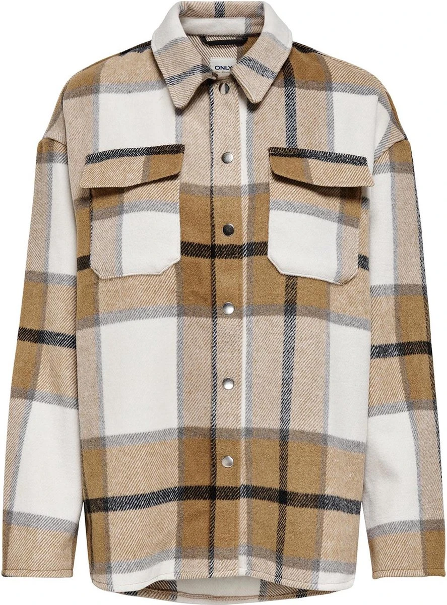 Only Jas Onlmaci L/s Check Shacket Cc Pnt 15232449 Cloud Dancer Dames Maat - M 3 Only Jas Onlmaci L/s Check Shacket Cc Pnt 15232449 Cloud Dancer Dames Maat - M