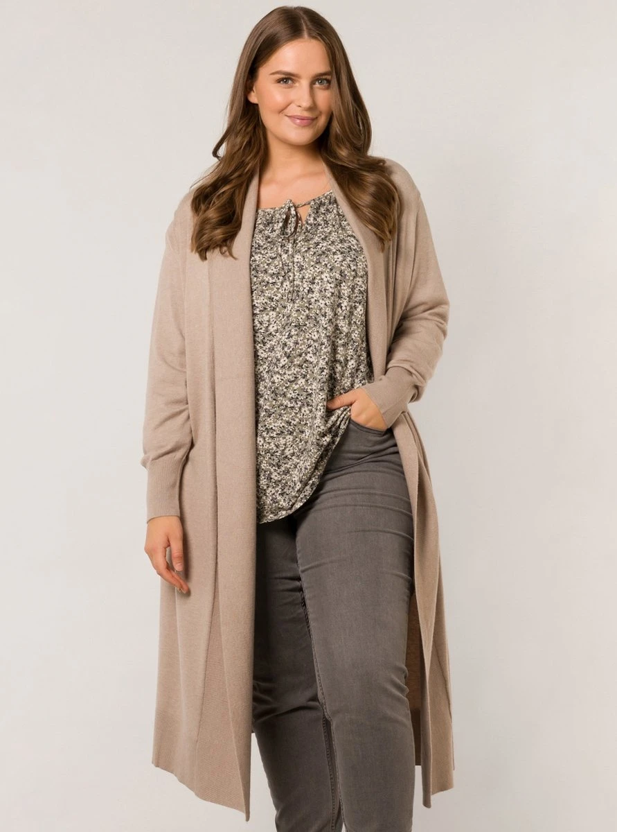 YESTA Bionda Vest - Soft Sand/Melange - Maat 4(54/56) 4 YESTA Bionda Vest - Soft Sand/Melange - Maat 4(54/56) - Afbeelding 2