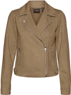 Vero Moda Jas Vmjose Short Faux Suede Jacket Boos 10277575 Tigers Eye Dames Maat - M