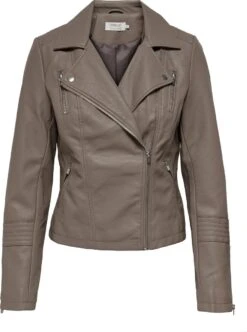 ONLY ONLGEMMA FAUX LEATHER BIKER OTW NOOS Dames Jas - Maat 36