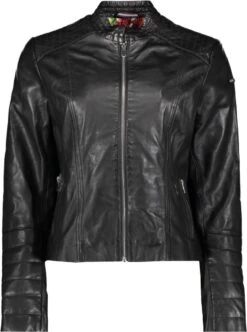 Donders Jas Leather Jacket 57520 999 Black Dames Maat - 40