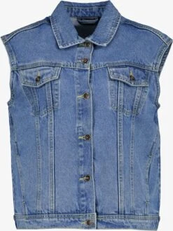 TwoDay Dames Denim Gilet - Blauw - Maat M