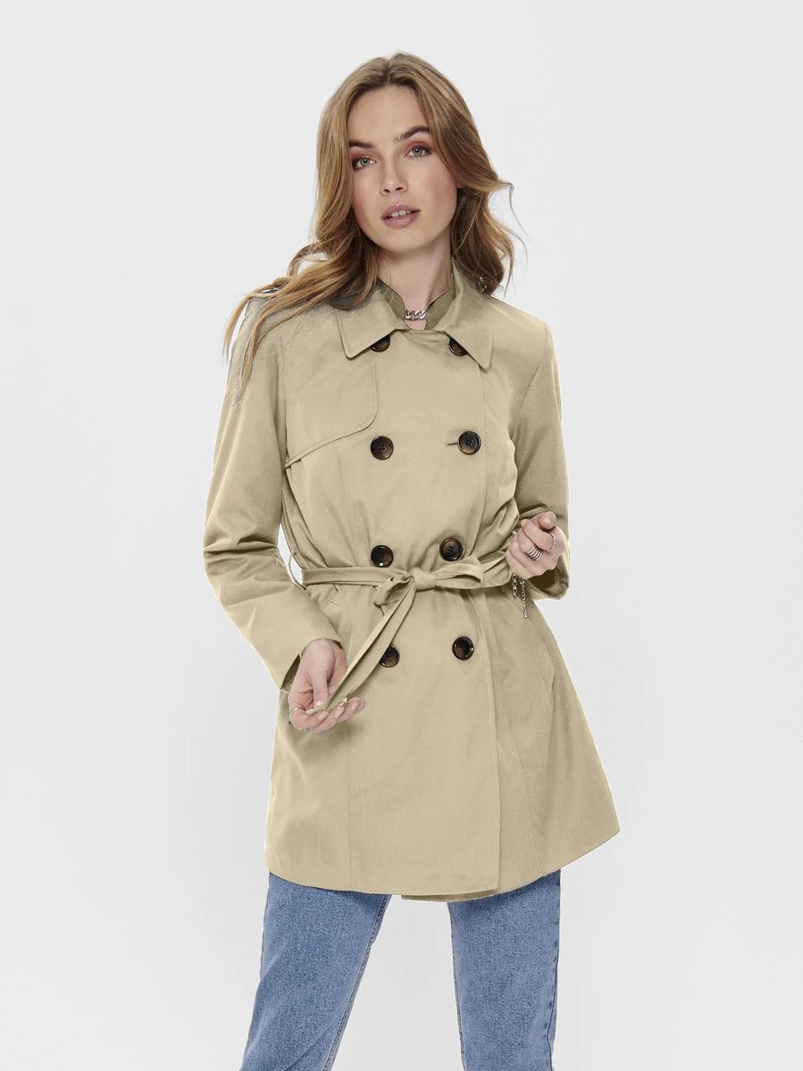 ONLY ONLVALERIE TRENCHCOAT OTW NOOS Dames Jas - Maat XL 6 ONLY ONLVALERIE TRENCHCOAT OTW NOOS Dames Jas - Maat XL - Afbeelding 4