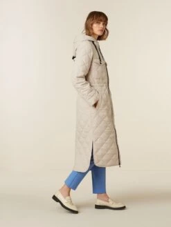 Beaumont Long Padded Parka Jassen Dames - Zomerjas - Creme - Maat 38 -ONLY Winkel 900x1200 225