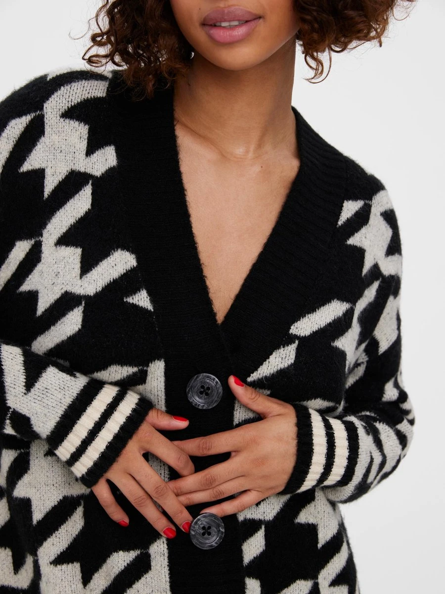 VERO MODA VMKIMBERLY LS V-NECK LONG CARDIGAN Dames Vest - Maat XS 5 VERO MODA VMKIMBERLY LS V-NECK LONG CARDIGAN Dames Vest - Maat XS - Afbeelding 3