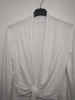 Merkloos Bolero Dames Vest Jessica Wit Lange Mouwen One Size S/M -ONLY Winkel 900x1200 345