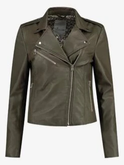 Goosecraft Jas Gc Julia Biker 100001014 Sheep Clean Shocked Olive Dames Maat - L 18 Goosecraft Jas Gc Julia Biker 100001014 Sheep Clean Shocked Olive Dames Maat - L -ONLY Winkel 901x1200