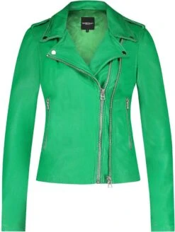 Goosecraft Jas Gc Biker513 102321034 Grass Green Dames Maat - XL