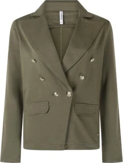 Zoso Blazer Ginger 225 0137 Dark Olive Dames Maat - XL