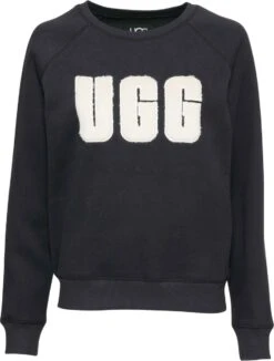 UGG W Madeline Fuzzy Logo Crewneck Truien & Vesten - Zwart -ONLY Winkel 908x1200 3