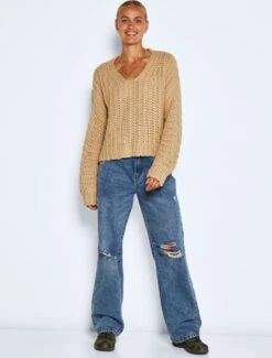 NOISY MAY NMSTEVE L/S V-NECK KNIT NOOS Dames Trui - Maat M -ONLY Winkel 911x1200 4