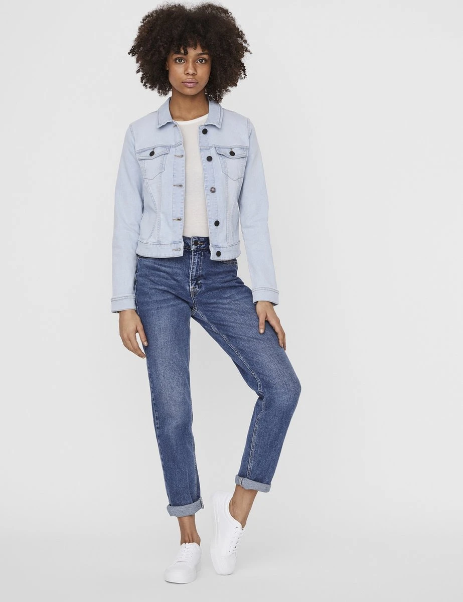 NOISY MAY NMDEBRA L/S DENIM JACKET LB NOOS Dames Jas - Maat S 9 NOISY MAY NMDEBRA L/S DENIM JACKET LB NOOS Dames Jas - Maat S - Afbeelding 7