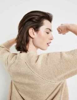 TAIFUN Dames Vest Light Creme Gemustert-48 -ONLY Winkel 923x1200 37