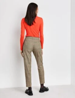 GERRY WEBER Dames Broek Met Prince-de-galles Beige/braun/teracotta-44 -ONLY Winkel 923x1200 59