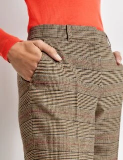 GERRY WEBER Dames Broek Met Prince-de-galles Beige/braun/teracotta-44 -ONLY Winkel 923x1200 60