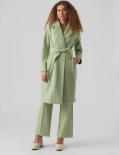 VERO MODA VMFORTUNEAYA SS23 LONG COAT NOOS Dames Jas Reseda - Maat S -ONLY Winkel 926x1200 3