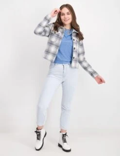 Only Jas Onllou Short Check Jacket Otw Noos 15208838 Pumice Stone/allure Dames Maat - S -ONLY Winkel 927x1200 27