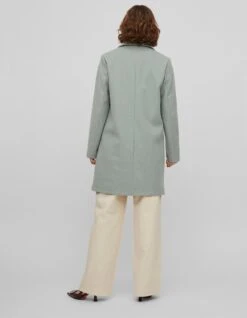 Vila VIPOKO L/S COAT Dames Jas Green Milieu - Maat 36 -ONLY Winkel 933x1200 1