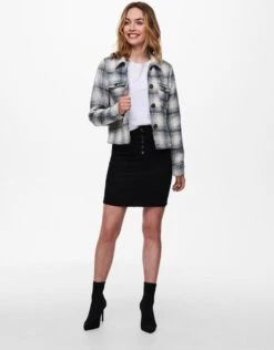Only Jas Onllou Short Check Jacket Otw Noos 15208838 Pumice Stone/allure Dames Maat - S -ONLY Winkel 939x1200 1