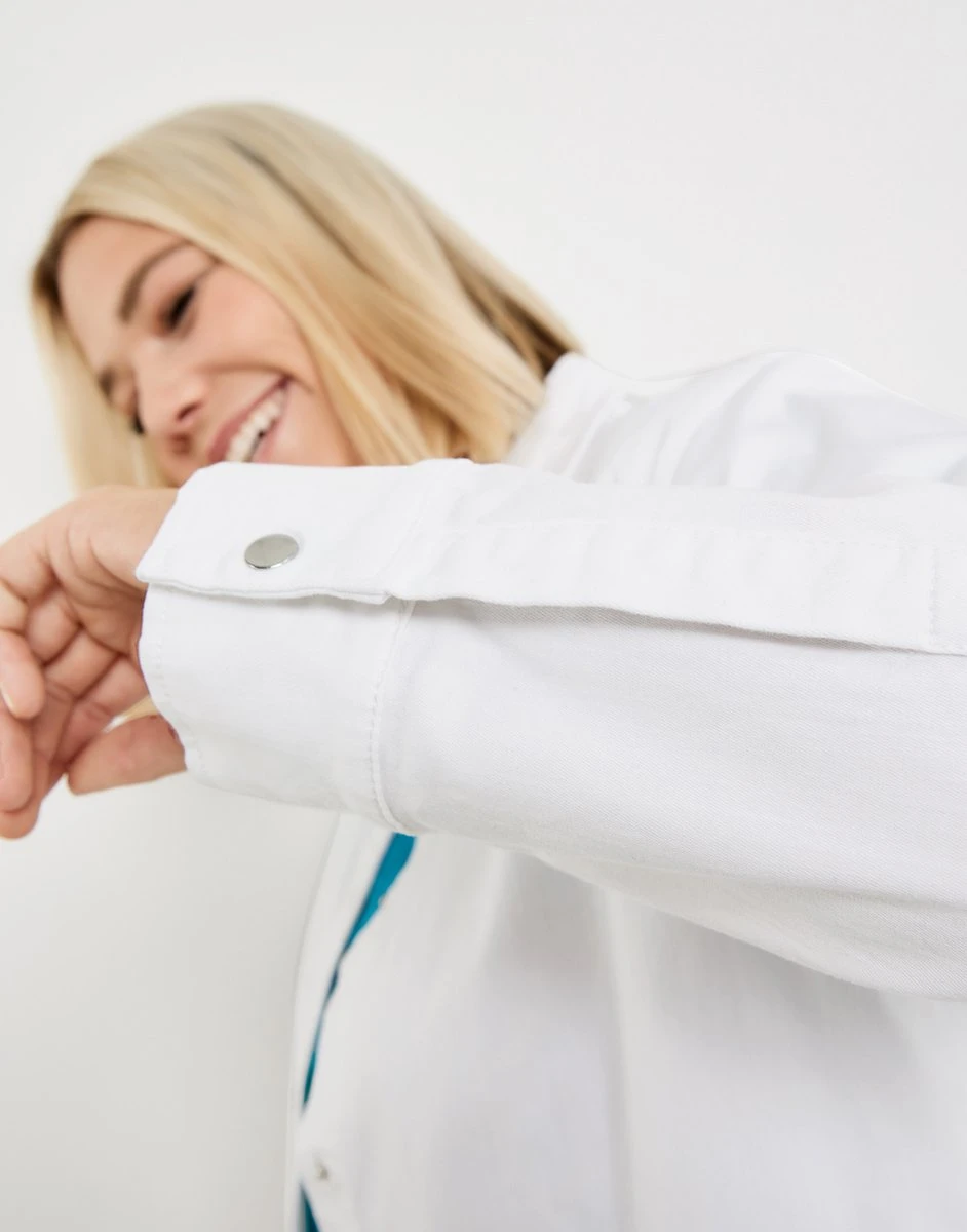 SAMOON Dames Denim Jack White-52 6 SAMOON Dames Denim Jack White-52 - Afbeelding 4