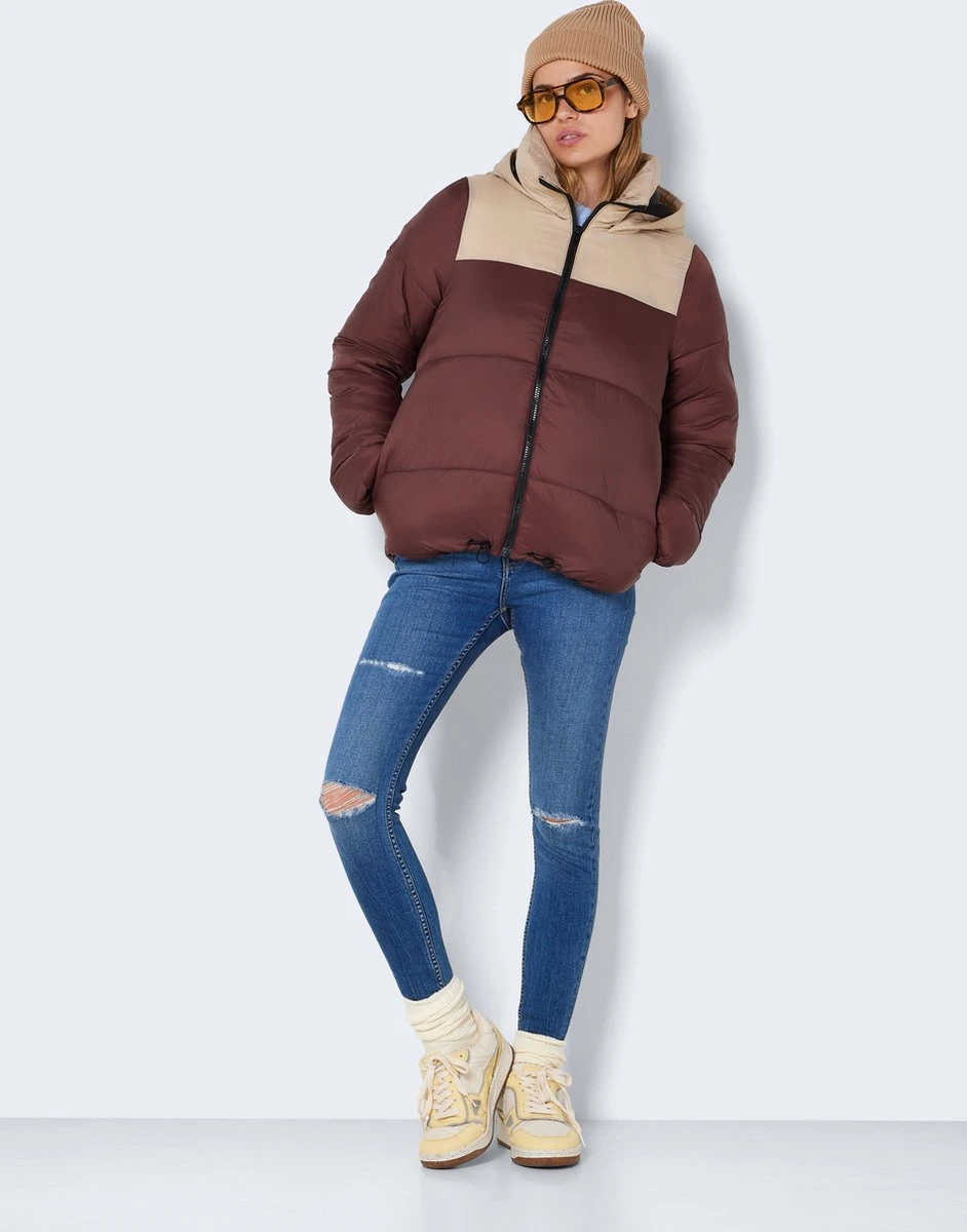 NOISY MAY NMALES LS PADDED COLORBLOCK HOOD JCKT KO Dames Jas - Maat M 8 NOISY MAY NMALES LS PADDED COLORBLOCK HOOD JCKT KO Dames Jas - Maat M - Afbeelding 6