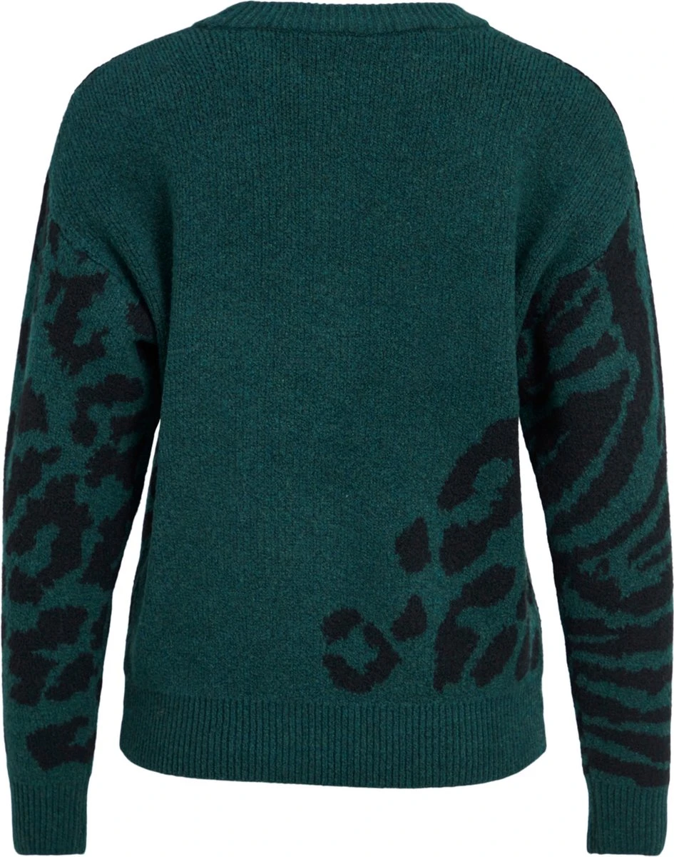 VILA VIALIRA O-NECK L/S JACQUARD KNIT TOP/SU Dames Trui - Maat M 4 VILA VIALIRA O-NECK L/S JACQUARD KNIT TOP/SU Dames Trui - Maat M - Afbeelding 2