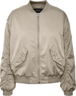 Vero Moda VMALEXA SHORT JACKET BOOS Dames Jas Oatmeal - Maat XS