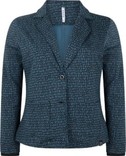 Zoso 224 Tessa Allover Printed Blazer Petrol/Black